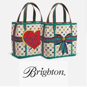 NWT Brighton Love & Joy Canvas Tote Bag